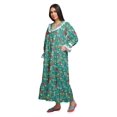 thumbnail image 2 of Moomaya Printed Nightdress For Ladies Cotton Ruffled Border Nursing Nightwear, 2 of 5