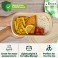 thumbnail image 3 of Dtocs Bamboo Fiber 500 mL Meal Prep Containers (Pack 50) | Disposable To-Go Food Containers With Lid | Microwave & Freezer Safe | Alternative to Glass Food Storage Box, 3 of 6