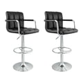 thumbnail image 1 of Nicer Furniture Black Hexagrid Bar Stool, 1 of 6