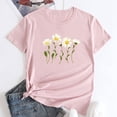 thumbnail image 3 of LUOGENLI T-shirts pour Femme pour Femmes T-shirts pour Dames Frais et Mignon Imprimé Coton Col Rond Manches Courtes Haut 4TG T-shirts pour Femmes T-shirts Graphiques T-shirts Fête de la Saint-Patrick L, 3 of 3