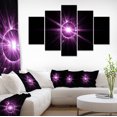 thumbnail image 1 of Éclat Violet d'Étoile Brillante - Impression d'Art Floral sur Toile, 1 of 3