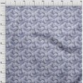 thumbnail image 4 of oneOone Polyester Spandex Grayish Purple Fabric Asian Japanese Wave Sewing Material Print Fabric By The Yard 56 Inch Wide, 4 of 4