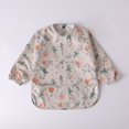 thumbnail image 2 of MIASHUI Baby Long Sleeve Bib Cartoon Print Toddlers Soft Bib Outfit, 2 of 3