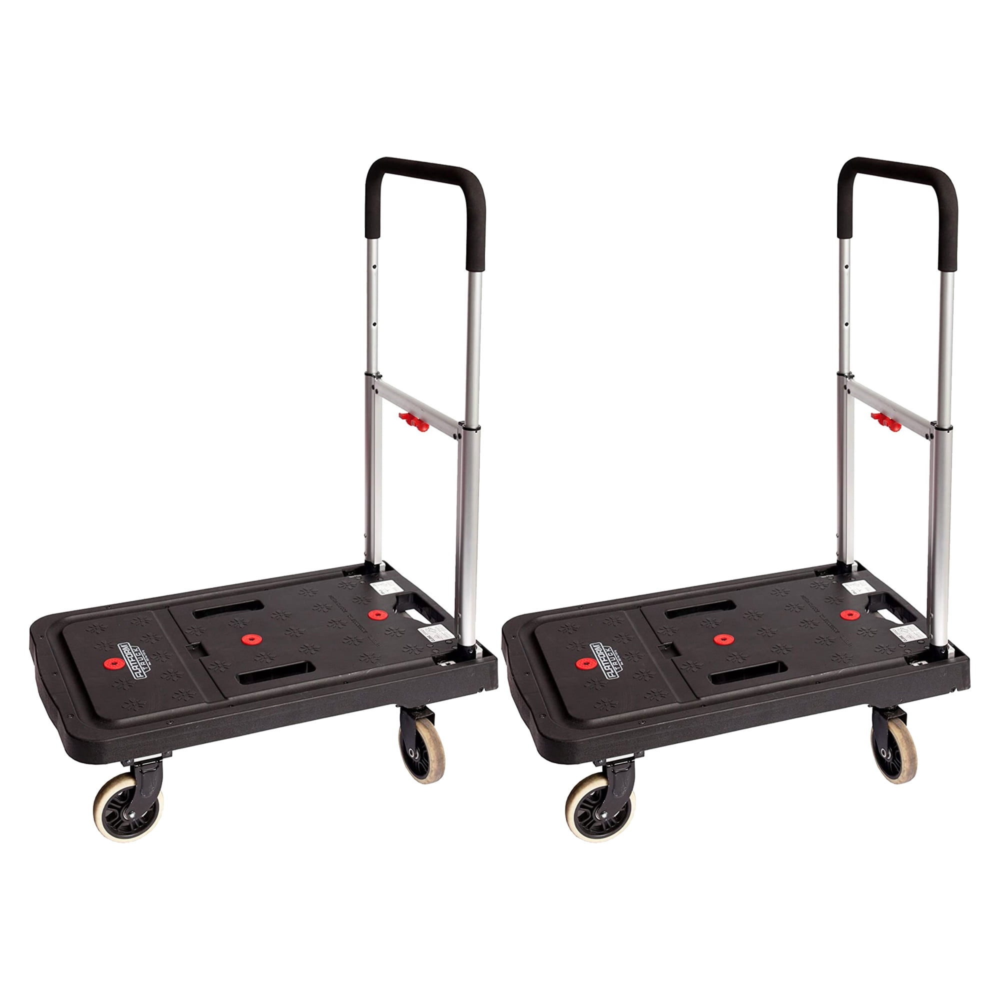Magna Cart FF Folding Platform Transport Cart Supports 300 lbs, (2 Pack)
