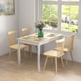 thumbnail image 2 of HOMCOM Dining Table Farmhouse Kitchen Table w/ Wood Frame for Dining Room, 2 of 10