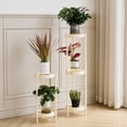 thumbnail image 1 of Cagogo à Moins de 5 $ 2 Pcs Petite Table d'Appoint, Petite Table à Thé Table d'Appoint en Fer, Table d'Angle en Plastique Haute Résistance, Table Moderne pour Salon et Chambre, Table d'Appoint pour Sofa, Table Ronde Compacte, 1 of 9
