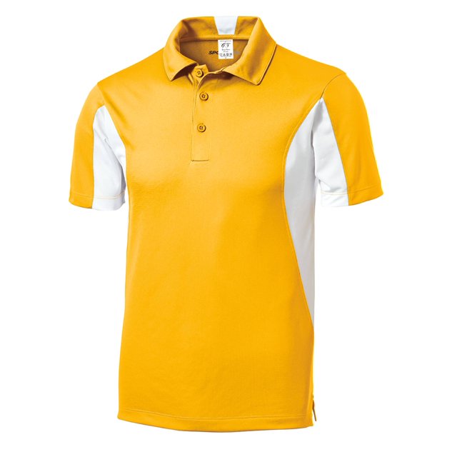 Gravity Threads Polo Athlétique Micropique Sport - Or/blanc - Grand