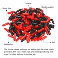 thumbnail image 4 of Unique Bargains 200pcs Rubber End Caps Cover Assortment 1/8 inch Screw Thread Protector for Screw Bolt Black Red, 4 of 5
