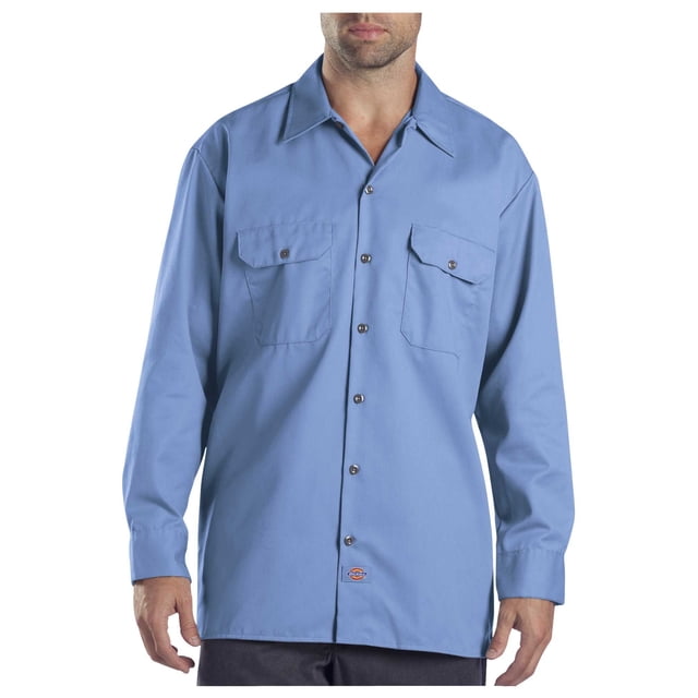 Dickies Chemise de Travail à Manches Longues pour Homme, TG, Bleu Golfe