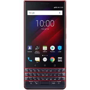 BlackBerry KEY2 LE (Lite) Dual-SIM (64GB, BBE100-4, QWERTZ clavier, GSM Seulement, non CDMA) L'usine est déverrouillée 4G Smartphone (rouge atomique) - Version internationale