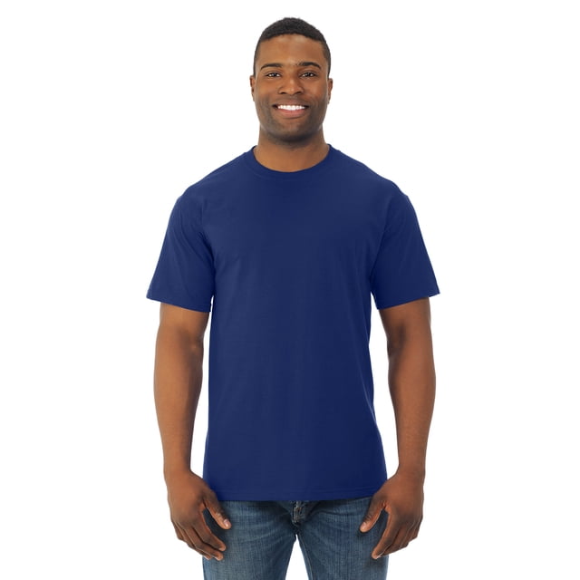 Fruit Of The Loom T-Shirt à Col Rond à Manches Courtes en Coton HD pour Hommes, G, Bleu Amiral