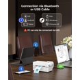 thumbnail image 2 of Miaoyou Bluetooth Thermal Shipping Label Printer with USB Cable, Black, 1 Piece Count, 2 of 5
