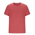thumbnail image 2 of Plebaso Men's Short Sleeve Crew Neck T-Shirts Casual Solid Color Tshirts Breathable Mens Summer Basic Tees, 2 of 5