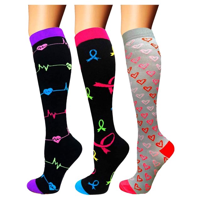 EGNMCR Outdoor Sports Socks Elastic Calf Running Protection Socks Mountaineering Socks print sock