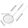 thumbnail image 2 of C Large Stainless Steel Extra Ultra Fine Fat Skimmer Spoon Very Fine Mesh Strainer Scoops Slotted Ladle With Holes Kitchen Cooking Utensil, 2 of 9
