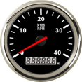thumbnail image 1 of 85mm Marine Tachometer 3000 4000 6000 RPM Tacho Meter Gauge Red Backlight With LCD Hour Meter For Car Boat Truck Auto 12V/24V ,Wide Applicability, 1 of 7