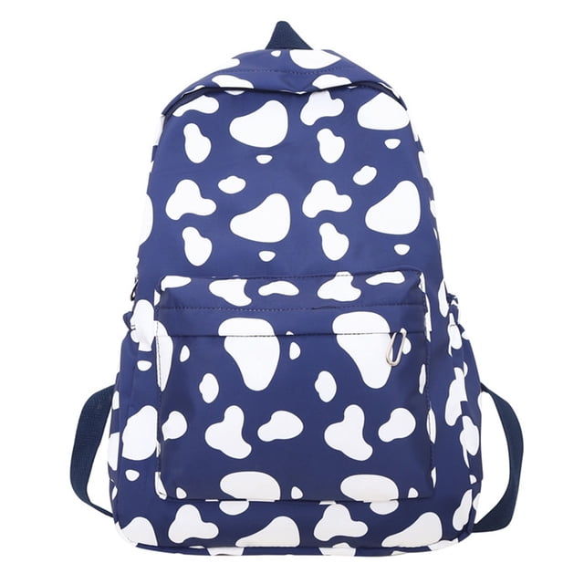 Aihimol Cute Cow Print Backpack Fashionable And Versatile Large Capacity Backpack Small And Fresh Student Backpack Casual Backpack