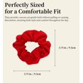 thumbnail image 4 of MDSTYLE 2 Pcs Chouchous pour Cheveux pour Femmes et Filles - Coton Doux - Élastiques Sans Dommages pour Cheveux Épais, Queues de Cheval - Bandes pour Cheveux, Attache-Queue de Cheval (Rouge), 4 of 7