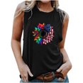 thumbnail image 2 of EQWLJWE Débardeurs Sans Manches pour Femmes Débardeurs d'Été pour Femmes Femmes Col Rond Imprimé Décontracté Ample Hauts Chandail Sans Manches T-shirt, 2 of 6