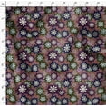 thumbnail image 4 of Soimoi Brown Rayon Fabric Artistic Floral Printed Fabric 1 Yard 56 Inch Wide, 4 of 5