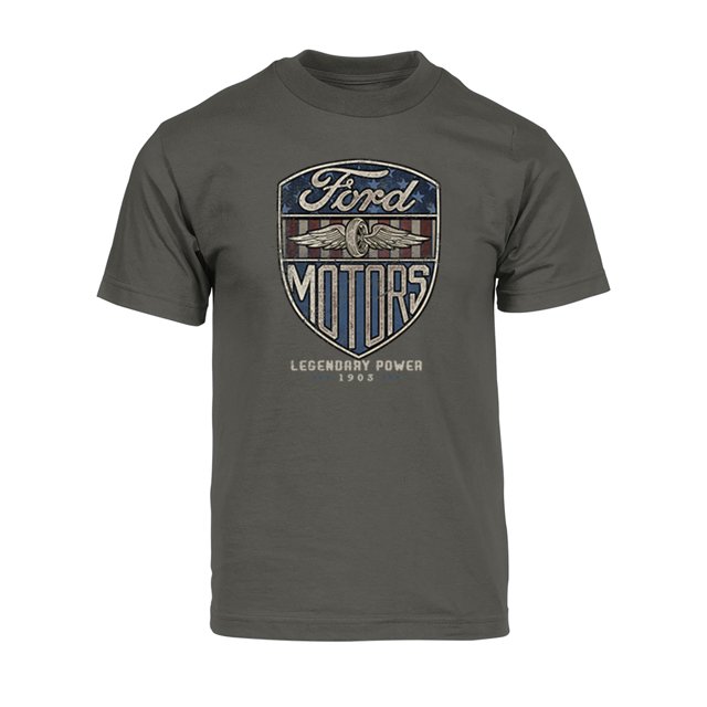 Gravity Trading T-Shirt à Manches Courtes pour Hommes Vintage Motors - Gris Foncé - Très Grand
