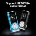 thumbnail image 2 of Portable Mini MP3 Music Player Metal MP3 Player with LCD Screen LED Light Support TF Memory Card MP3/WMA Audio Format Blue, 2 of 8