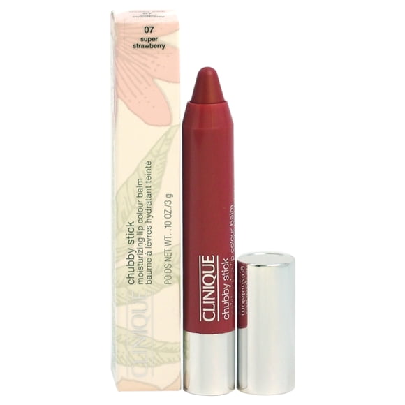 Chubby Stick Moisturizing Lip Colour Balm - 07 Super Strawberry by Clinique for Women - 0.1 oz Lipstick