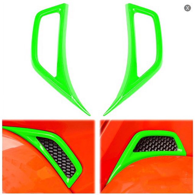 2pcs Car Wheel Eyebrow Side Air Inlet Cover Sticker Trim For Jeep JL Gladiator JT 2018+ Air Conditioning Vent Outlet Decoration