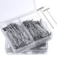 thumbnail image 1 of 150Pcs T Pins for Sewing Blocking Knitting Projects Stainless Steel Fork Pins, 1 of 8