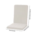 thumbnail image 3 of SLYNSHome Clearance Chair Cushions with High Back Pads Rocking Chair Cushion for Kitchen Dining Chairs Decorations - White, 3 of 8