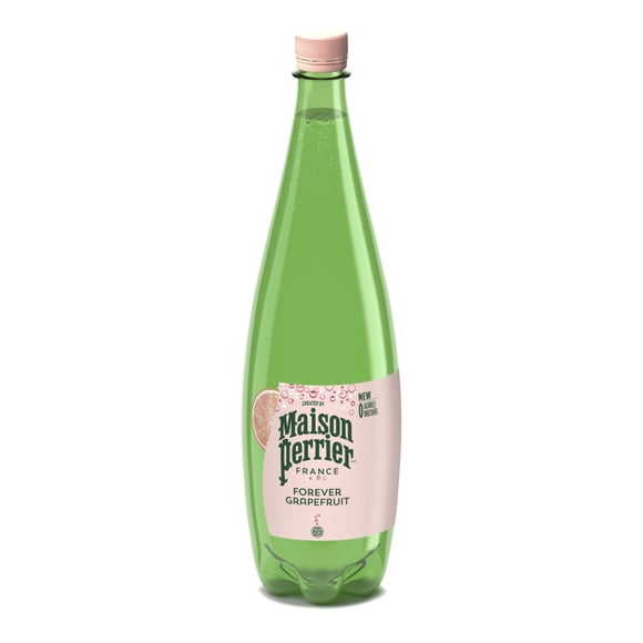 Maison Perrier Forever Grapefruit, Sparkling Water Beverage, No Calories, No Sweeteners, No Sodium, Sourced & Bottled in France 1L