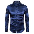 thumbnail image 1 of maskred Long Sleeve Tops For Men - Functional Anti-wrinkle Sustainable And Chic Good Cut For Normal Body Casual Work Shirt navy blue S, 1 of 6