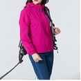 thumbnail image 4 of Pisexur Manteau d'Hiver pour Femme Imperméable, Veste de Pluie Légère, Coupe-Vent d'Extérieur, Manteau de Pluie pour la Randonnée, le Voyage, la Course, 4 of 4