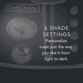 thumbnail image 4 of Chef's Choice TTCC2SMB13 Gourmezza 2-Slice Toaster, Matte Black, 4 of 5