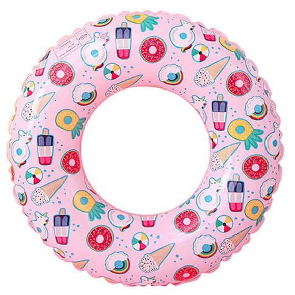 Inflatable Ice Cream Swimming Ring Thickened Underarm Swim Ring for Children
