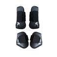 thumbnail image 2 of Baohd 2 Paires de Fournitures Équestres Équipement de Protection Réglable Résistant à l'Usure avec Attache en Nylon Legging Marron TG, 2 of 6