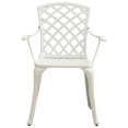thumbnail image 3 of vidaXL Garden Chairs 6 pcs Cast Aluminium White, 3 of 5
