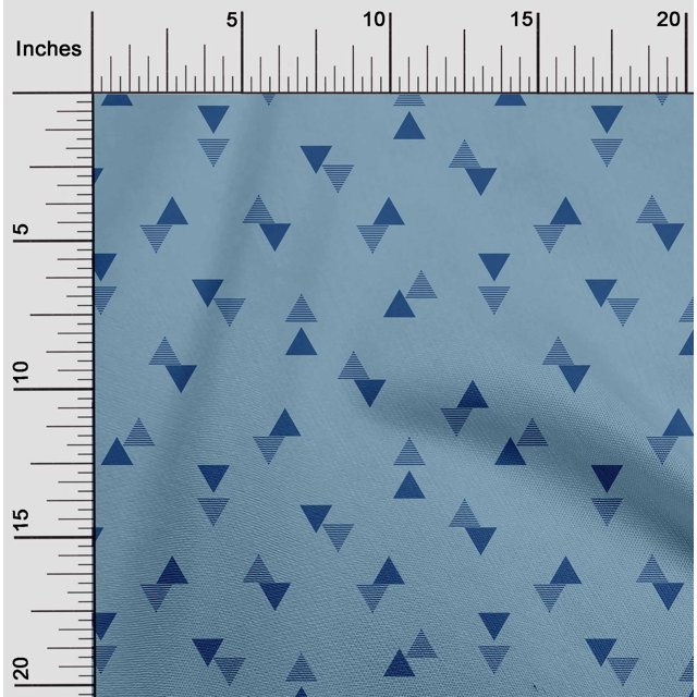 oneOone Viscose Jersey Fabric Triangle Geometric Printed Craft Fabric BTY 60 Inch Wide
