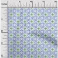 thumbnail image 2 of oneOone Cotton Poplin Medium Blue Fabric Asian Ikat Craft Projects Decor Fabric Printed By The Yard 56 Inch Wide, 2 of 4