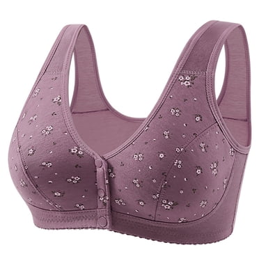 Lixiuxyad Full Figure Bras Women's Comfortable And Sexy Transparent Shoulder Strap Cordless Backless Spongeless With Convertible Shoulder Straps