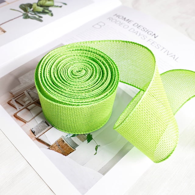Vaidha Easter Ribbon Wrap | DIY Bow Making Kit | 5cm Wide Polyester Fiber Ribbon | 500cm Length | Orange Green Pink Blue Beige Colors | Gift Box Packing & Holiday Decorations