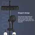 thumbnail image 2 of kurtrusly Shower Head Adjustable High Pressure Rainfall Showerhead with Handheld Bathroom Bathing Water Sprinkler, Type 1, Black, 2 of 7