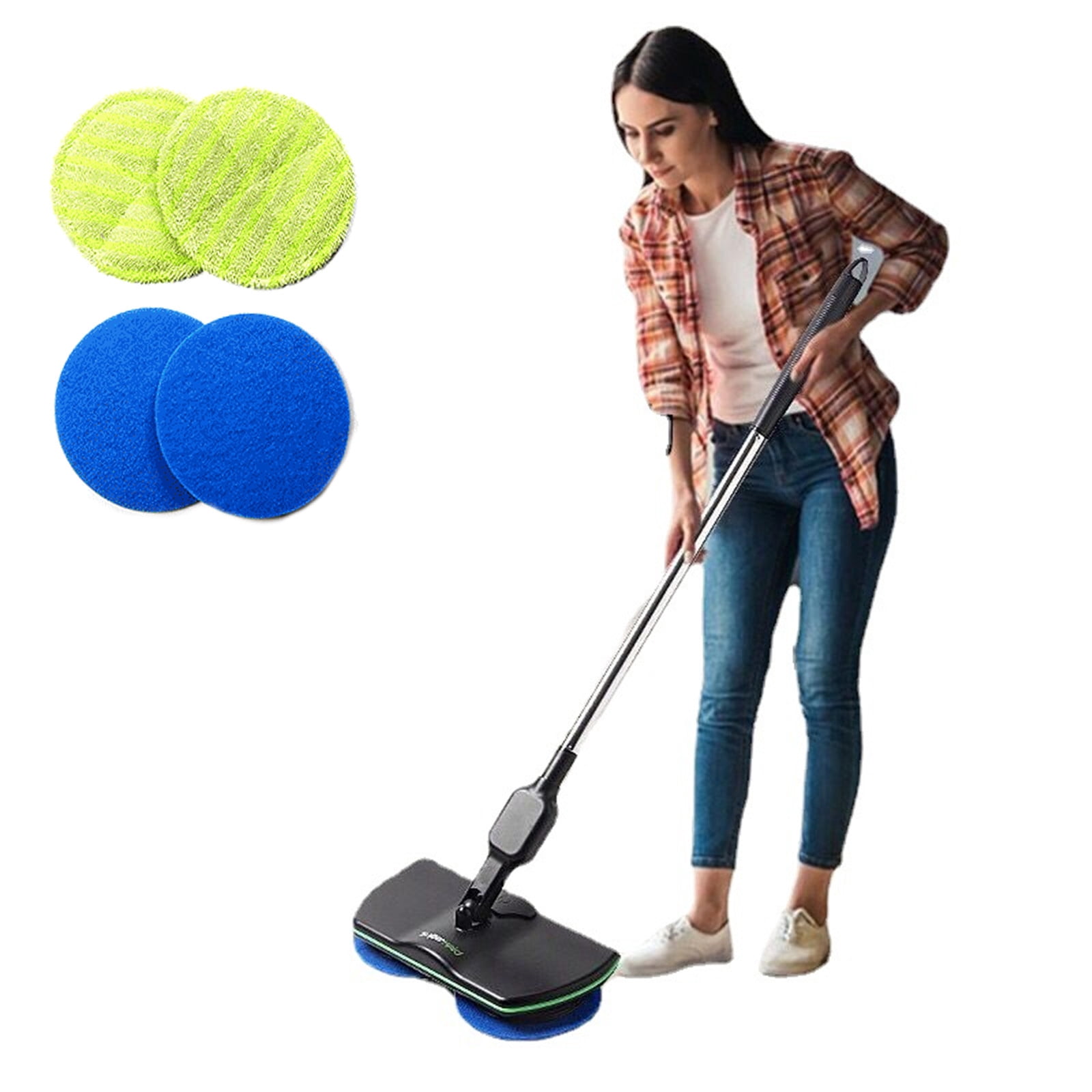 Suncoda Mopping, Cleaning Supplies Mop, Mop, Powerful Floor Cleaner, Polisher for Hardwood, Tile Floors, Quiet Cleaning & Waxing，Extendable Mop