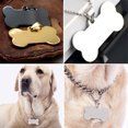 thumbnail image 2 of HEVIRGO Mignon Personnalisé Gravé en Acier Inoxydable Chien Chats Nom d'Identification Blanc d'Os Tags, 2 of 11
