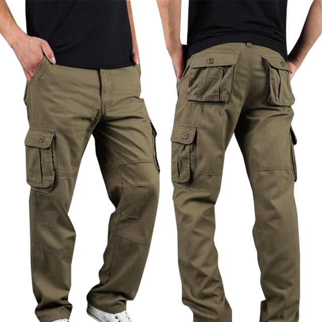 cllios Mens Cargo Pants Big and Tall Multi Pockets Pants Work Work Trousers Classic Workwear Cargo Pants