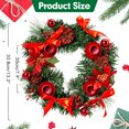 thumbnail image 1 of Christmas Advent Wreath Fir Wreath Arrangement Decorative Wreath Christmas Advent Wreath Fir Wreath Christmas Arrangement Decorative Wreath With Candle Holder & Ribbon, 1 of 7