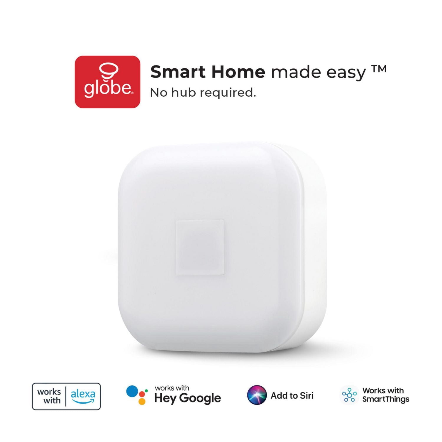 Wi-Fi Smart White Ambient Night Light with Motion Detection, No Hub Required, Voice Activated