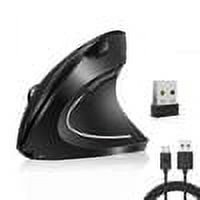 Souris ergonomique verticale SGEYR 2.4G sans fil USB Mèche avec 800/1200/1600 DPI 6 Boutons