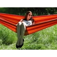 thumbnail image 3 of Hamac Double de Style Brésilien de Luxe - Orange Jaune Rouge, 3 of 5