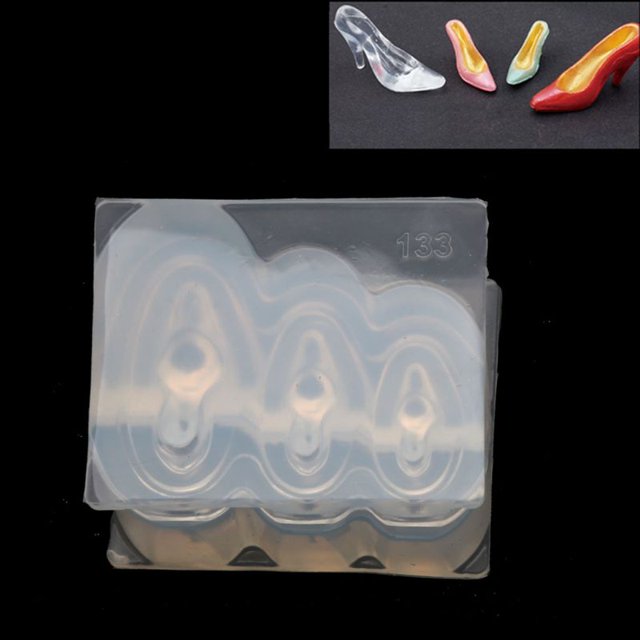 Techinal Mini Tasse Bouteille Talons Hauts Pot à Pain Pendentif Moule en Résine Moule en Silicone Kit Moule Alimentaire Outils